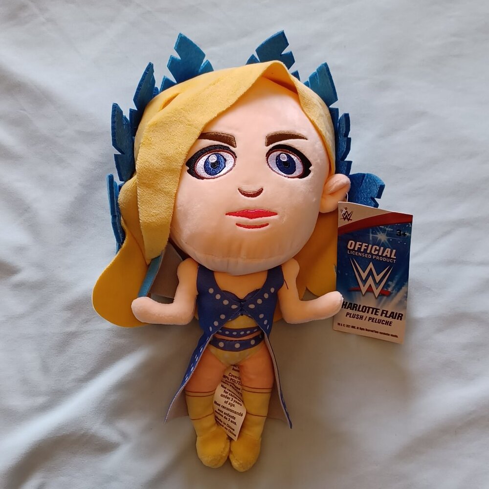 2021 Walmart WWE Wrestling 11" Charlotte Flair Plush Doll New with Tags